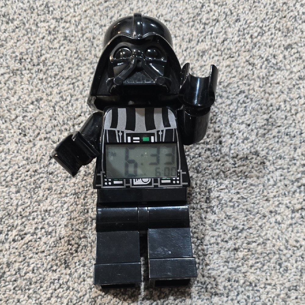 LEGO Darth Vader Digital Clock - Black